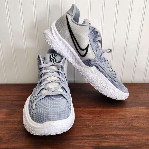 Nike Size 14.5M/16W Kyrie Low 4 TB Promo‎ Wolf Grey/Black New - Picture 2 of 13